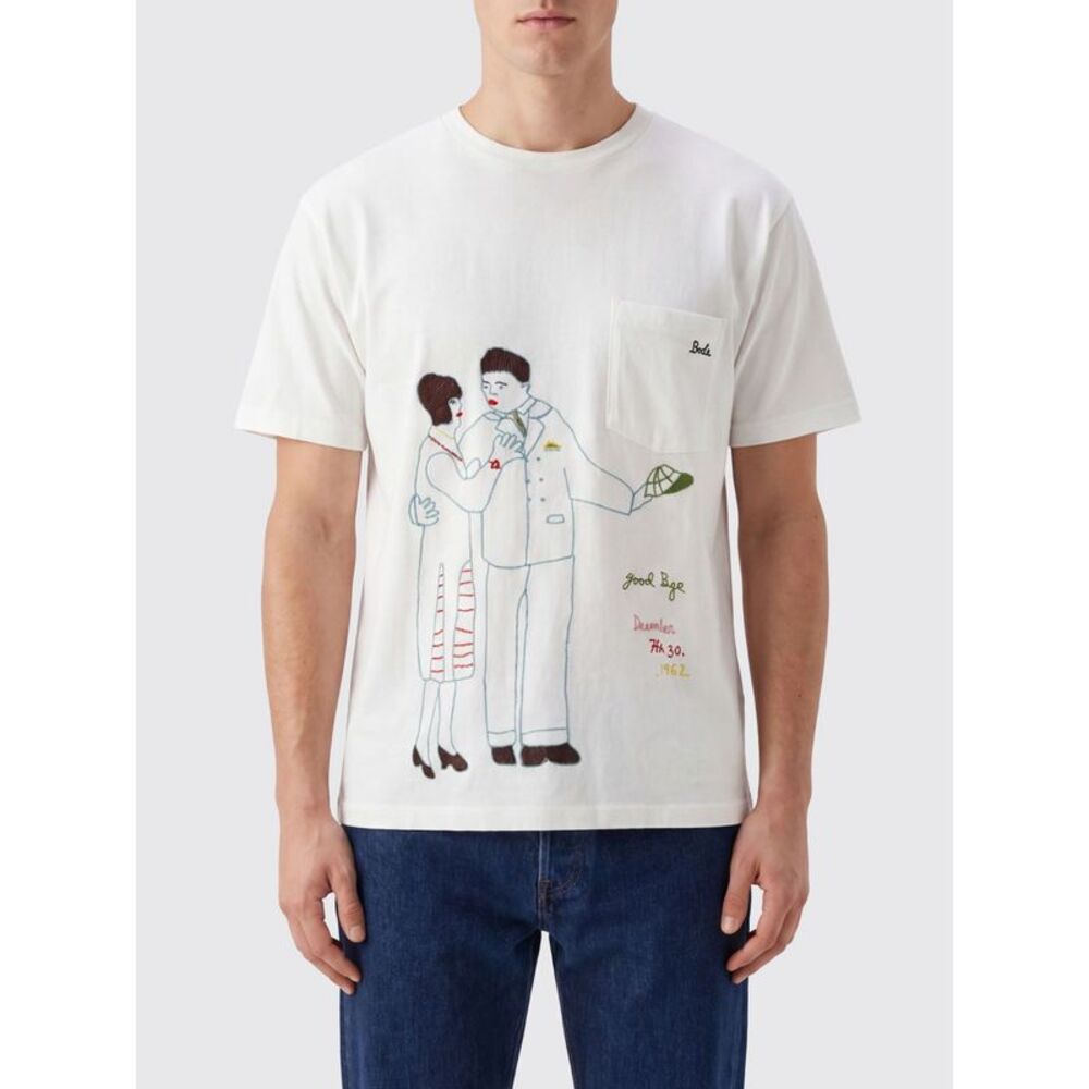 Bode T-Shirt Men Yellow Cream